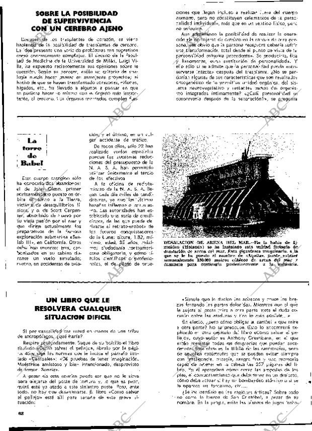 BLANCO Y NEGRO MADRID 25-01-1969 página 62