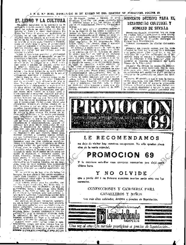 ABC SEVILLA 26-01-1969 página 49