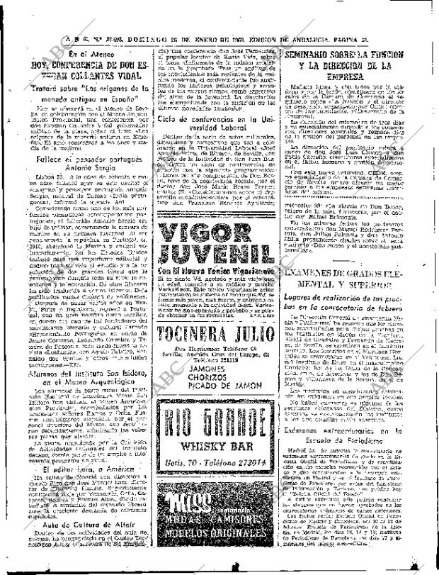 ABC SEVILLA 26-01-1969 página 51
