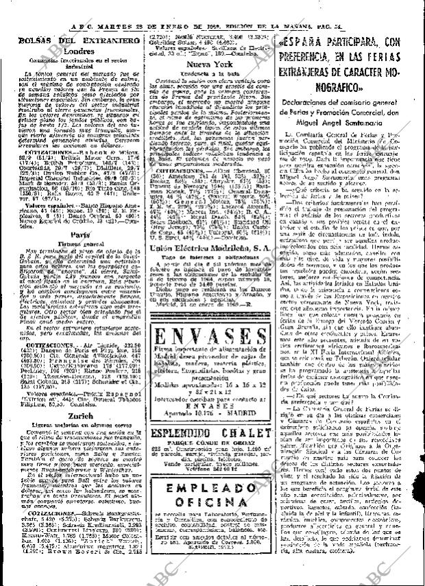 ABC MADRID 28-01-1969 página 54