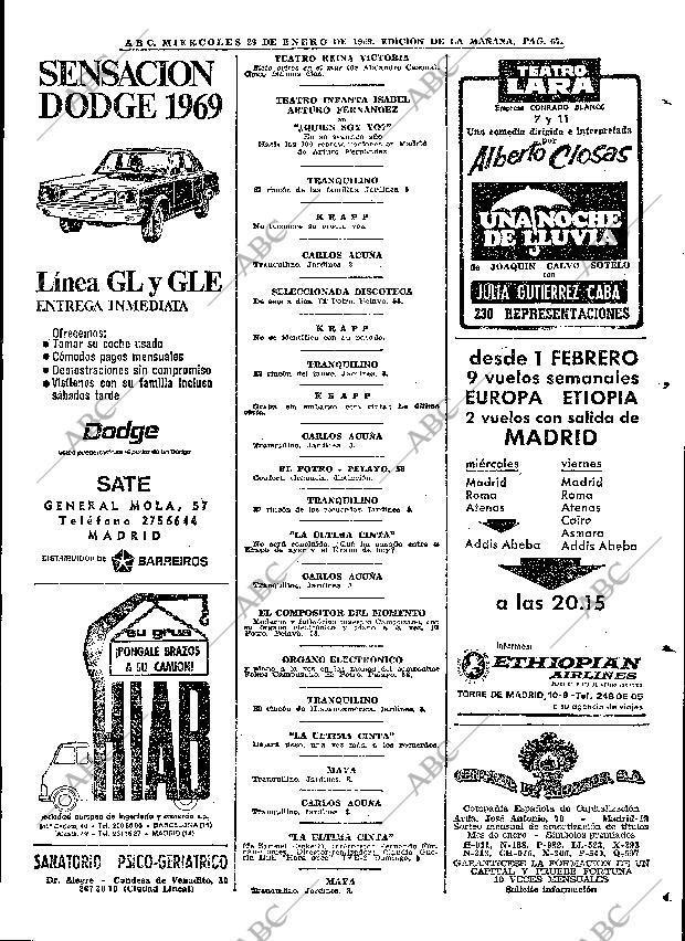 ABC MADRID 29-01-1969 página 65