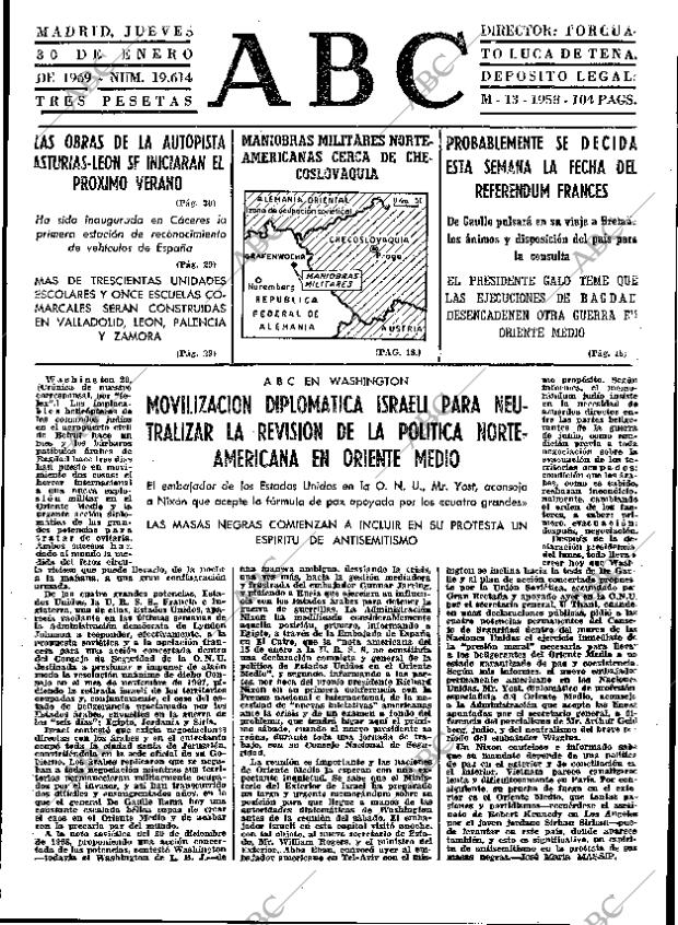 ABC MADRID 30-01-1969 página 13