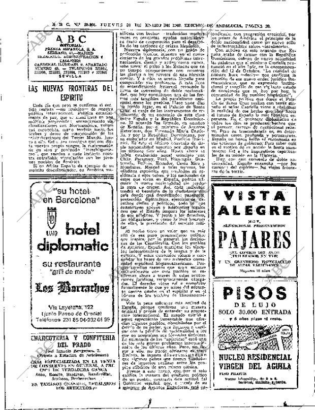 ABC SEVILLA 30-01-1969 página 20