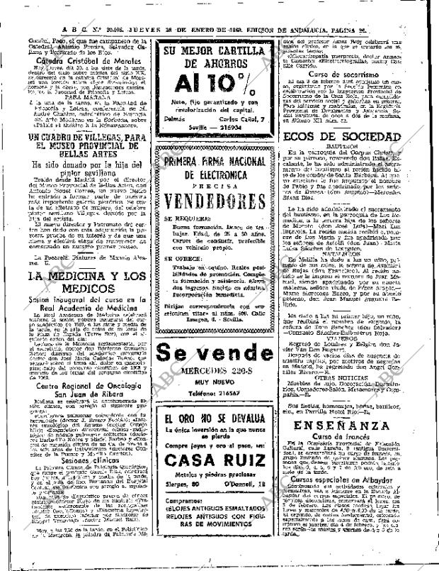 ABC SEVILLA 30-01-1969 página 26