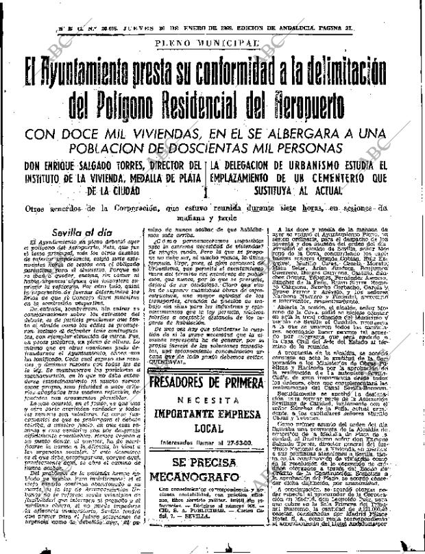 ABC SEVILLA 30-01-1969 página 31