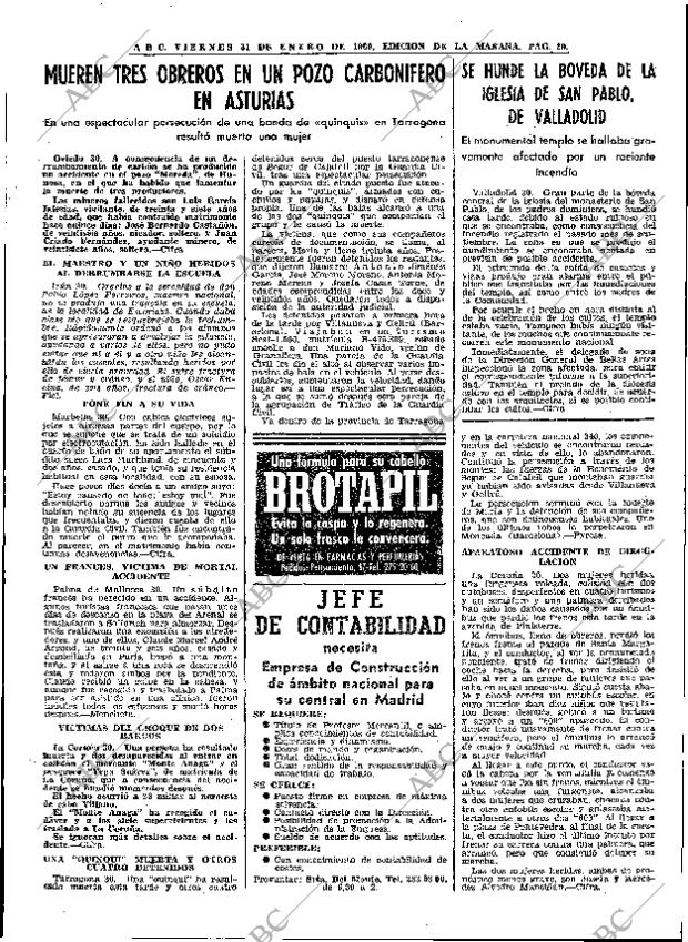 ABC MADRID 31-01-1969 página 29