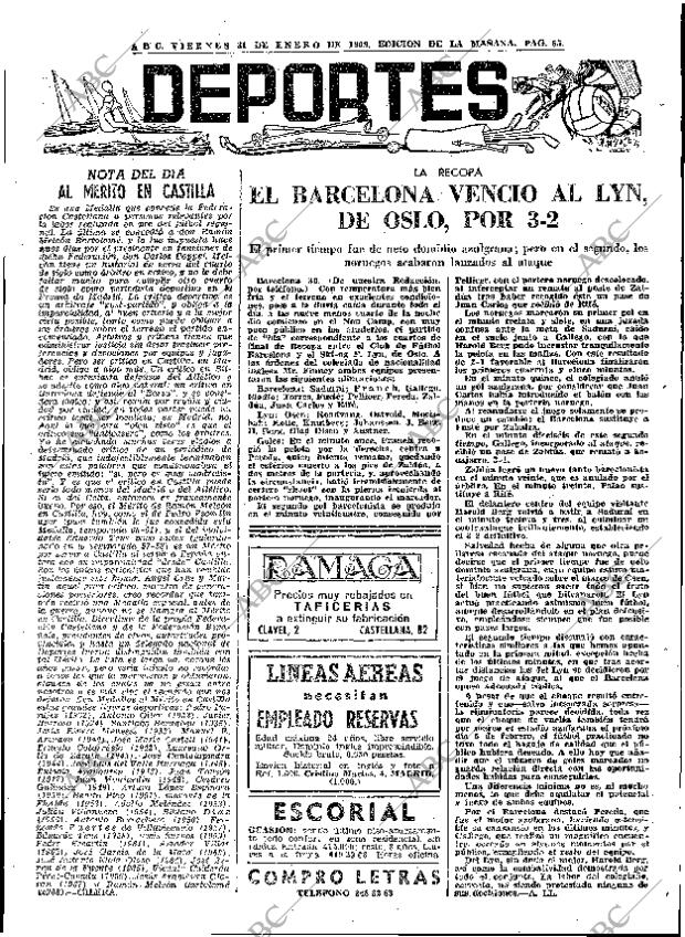 ABC MADRID 31-01-1969 página 55