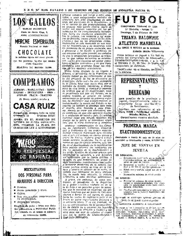 ABC SEVILLA 01-02-1969 página 22