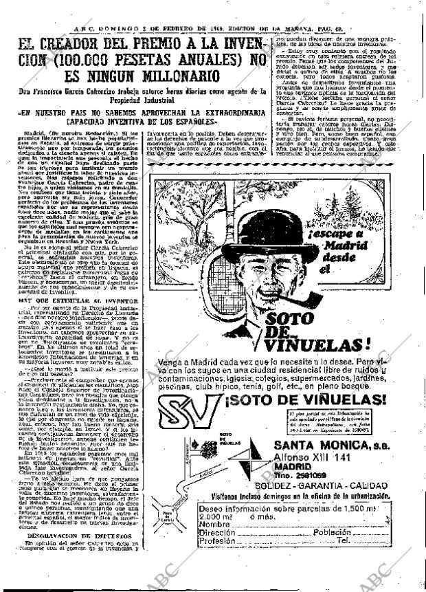 ABC MADRID 02-02-1969 página 49