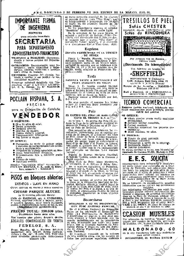 ABC MADRID 02-02-1969 página 66