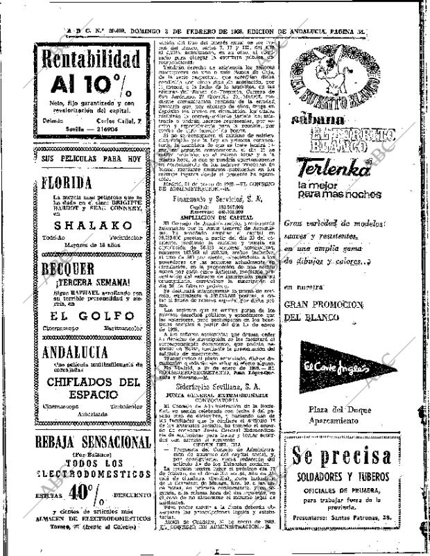 ABC SEVILLA 02-02-1969 página 54