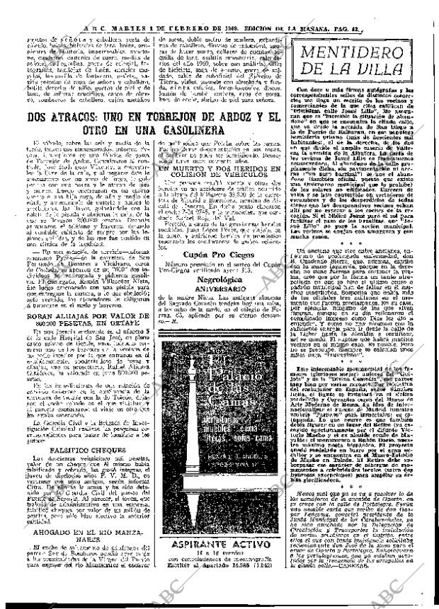 ABC MADRID 04-02-1969 página 43