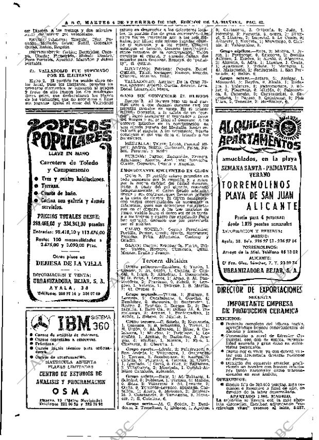 ABC MADRID 04-02-1969 página 62