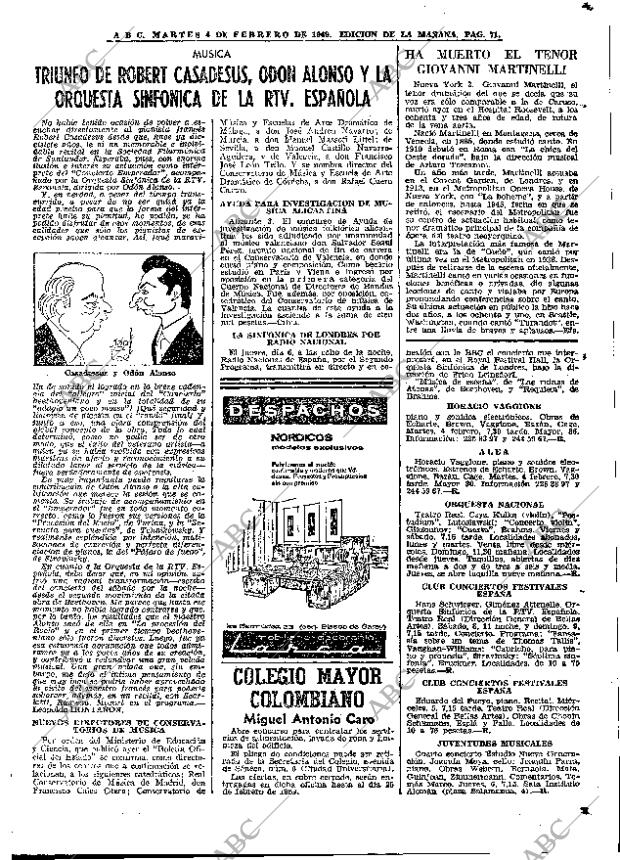 ABC MADRID 04-02-1969 página 71