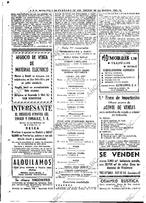 ABC MADRID 04-02-1969 página 74