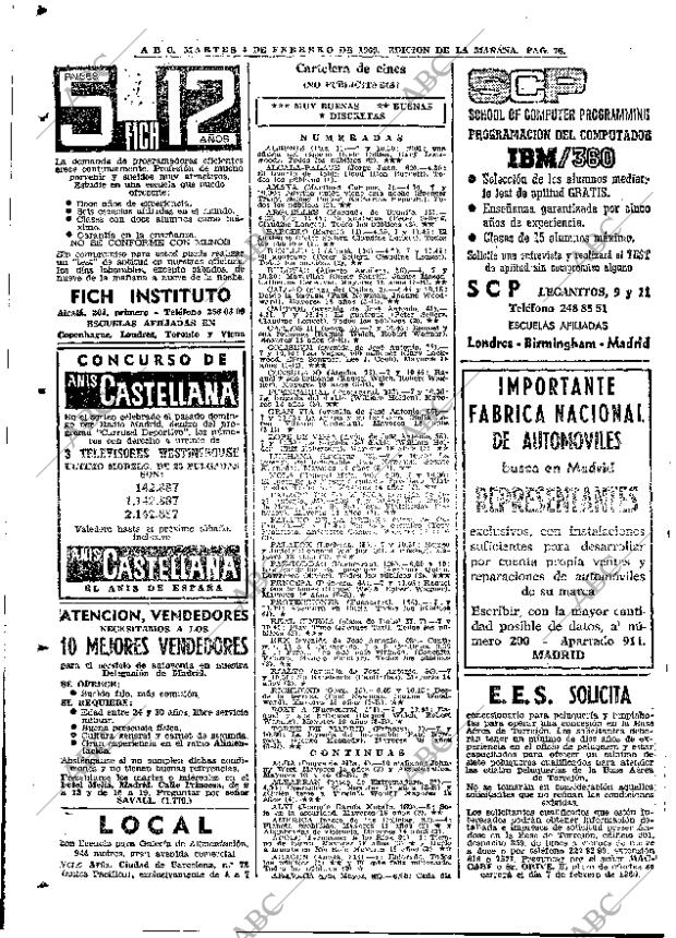 ABC MADRID 04-02-1969 página 76