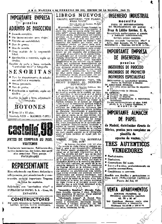 ABC MADRID 04-02-1969 página 79