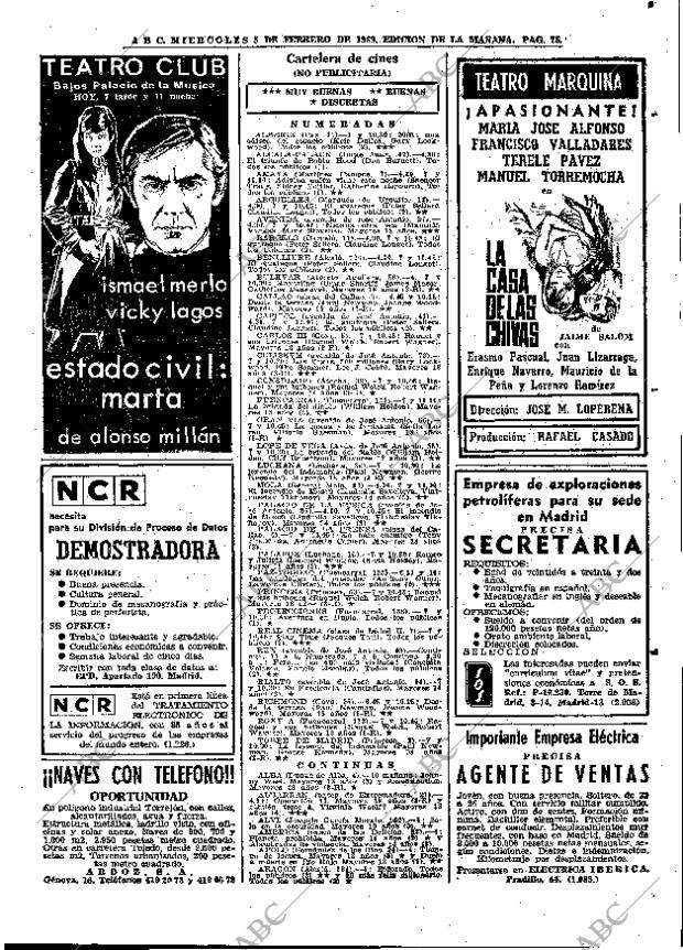 ABC MADRID 05-02-1969 página 75