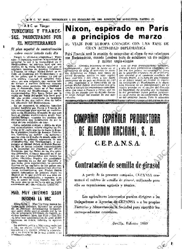 ABC SEVILLA 05-02-1969 página 17