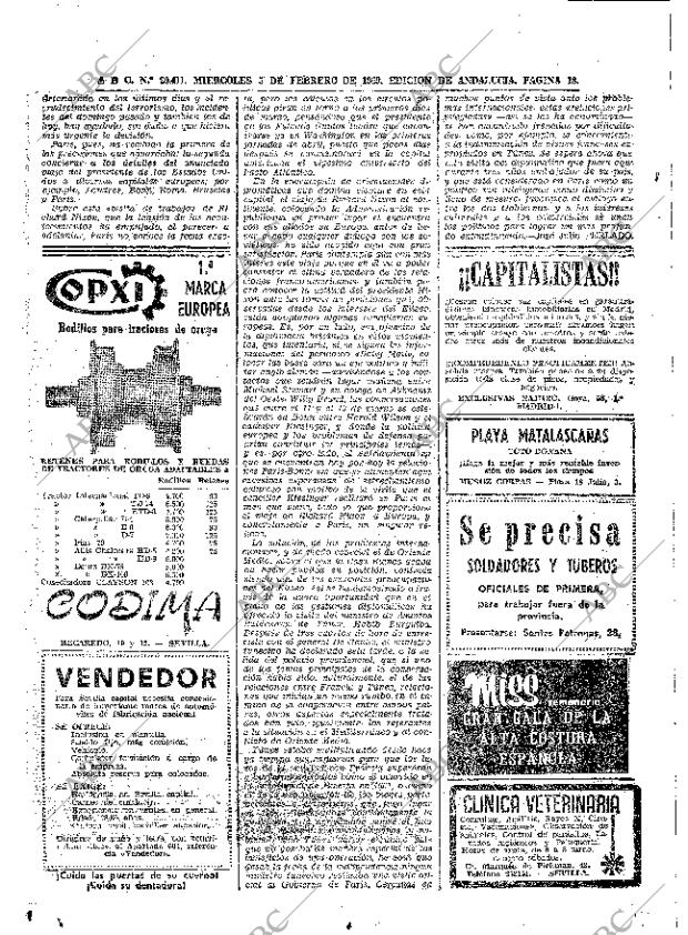 ABC SEVILLA 05-02-1969 página 18