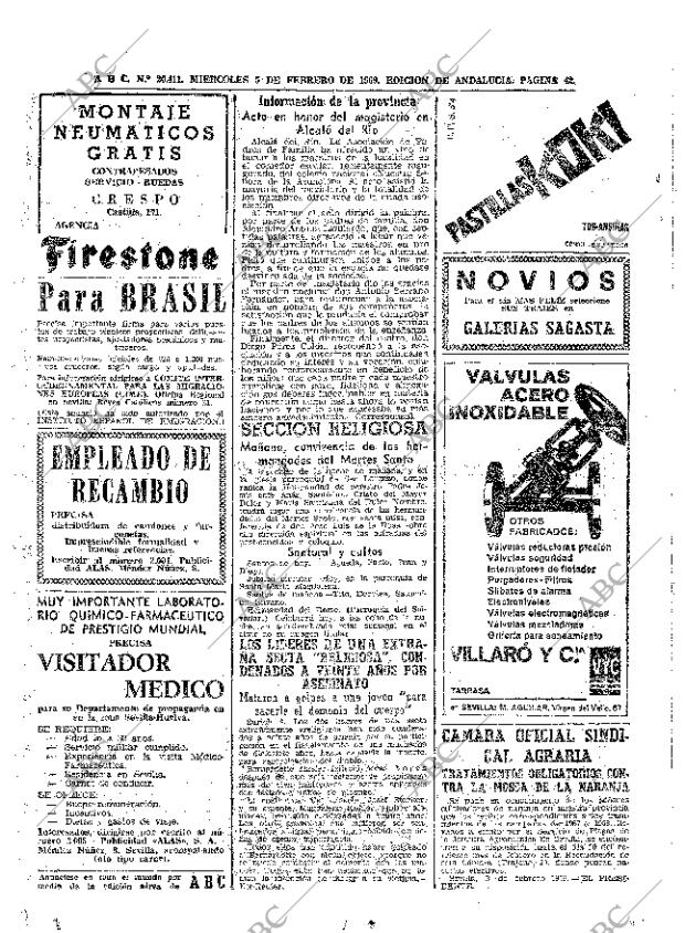 ABC SEVILLA 05-02-1969 página 42