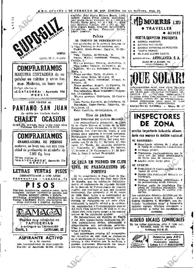 ABC MADRID 06-02-1969 página 62