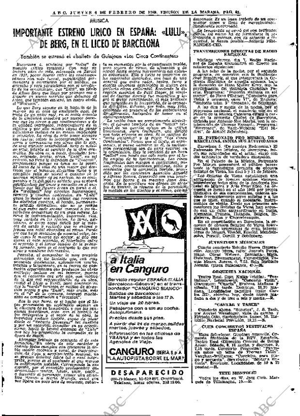 ABC MADRID 06-02-1969 página 65