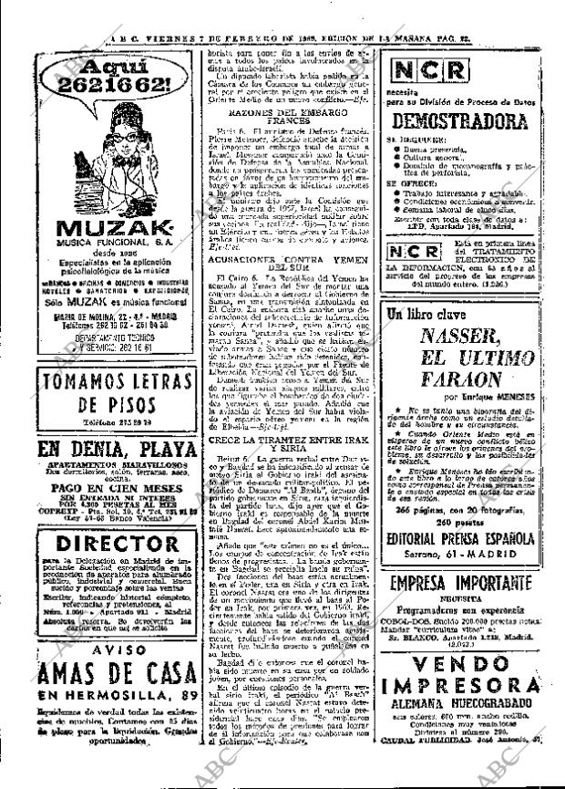 ABC MADRID 07-02-1969 página 22