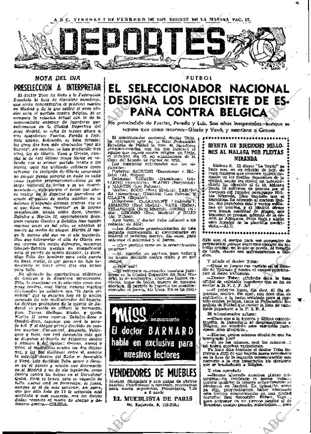 ABC MADRID 07-02-1969 página 57