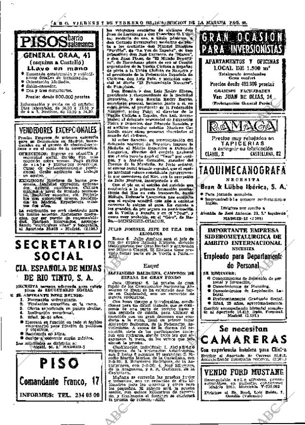 ABC MADRID 07-02-1969 página 60