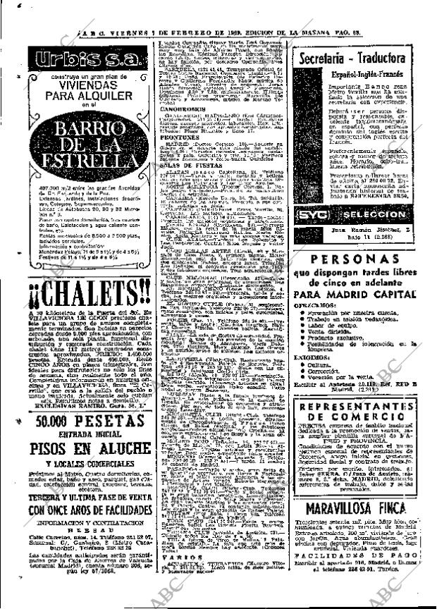 ABC MADRID 07-02-1969 página 68