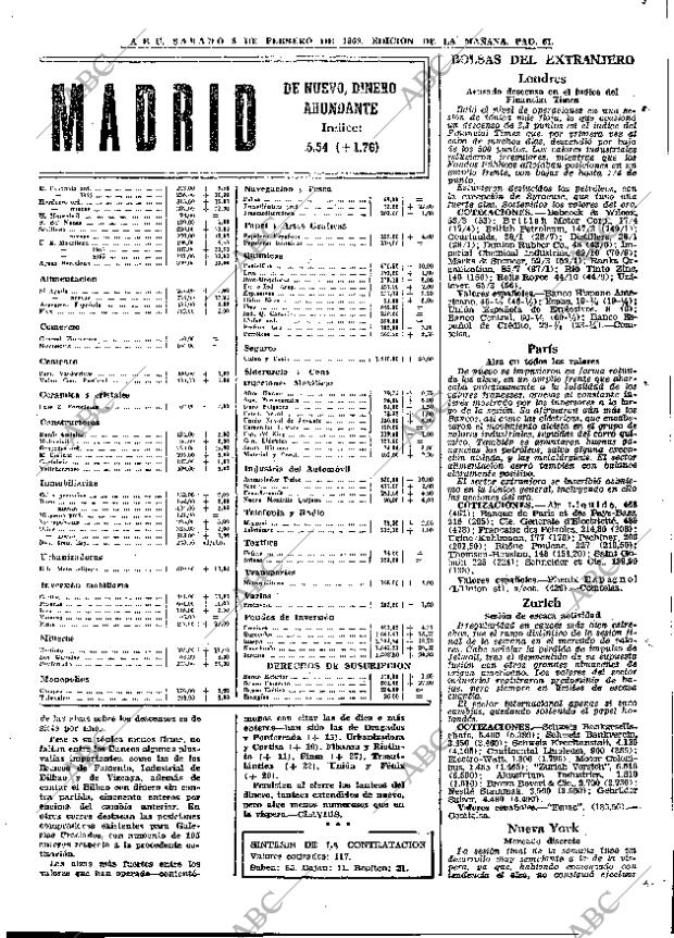 ABC MADRID 08-02-1969 página 61