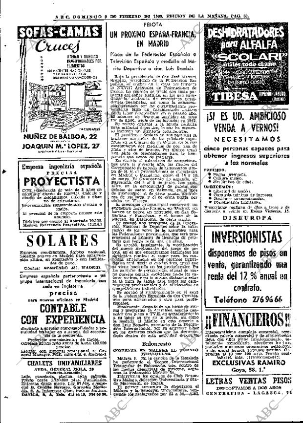 ABC MADRID 09-02-1969 página 60
