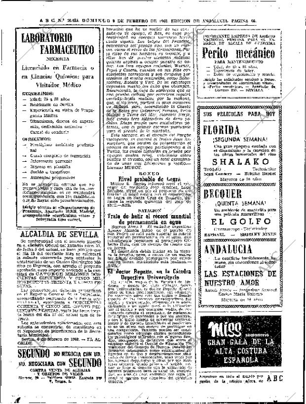 ABC SEVILLA 09-02-1969 página 52