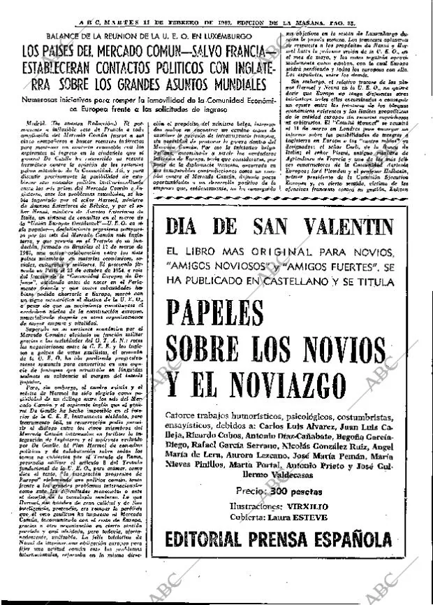 ABC MADRID 11-02-1969 página 23