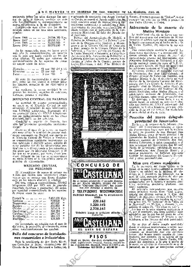 ABC MADRID 11-02-1969 página 46