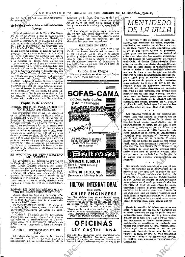 ABC MADRID 11-02-1969 página 47