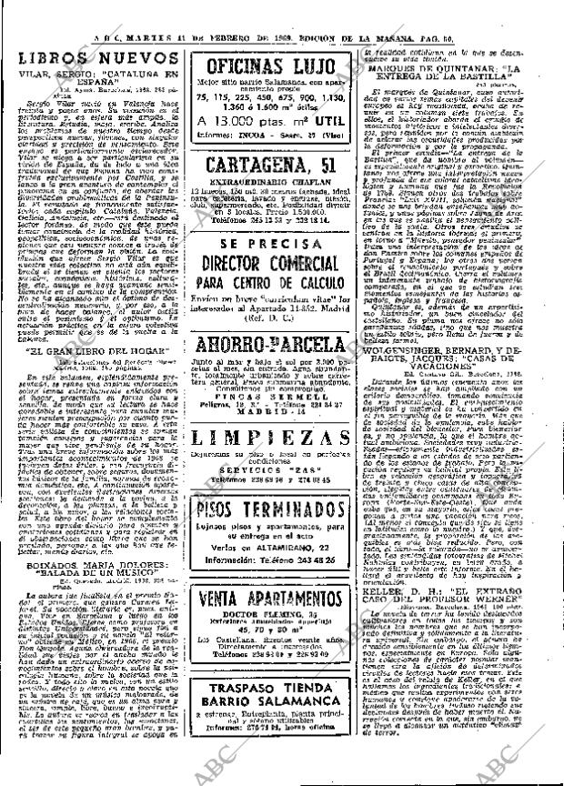 ABC MADRID 11-02-1969 página 50