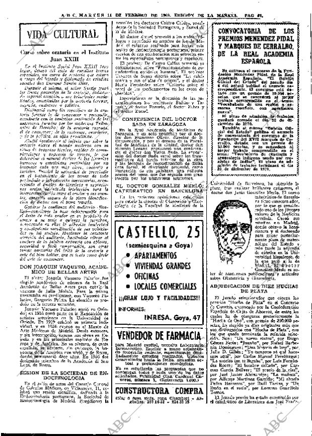 ABC MADRID 11-02-1969 página 51