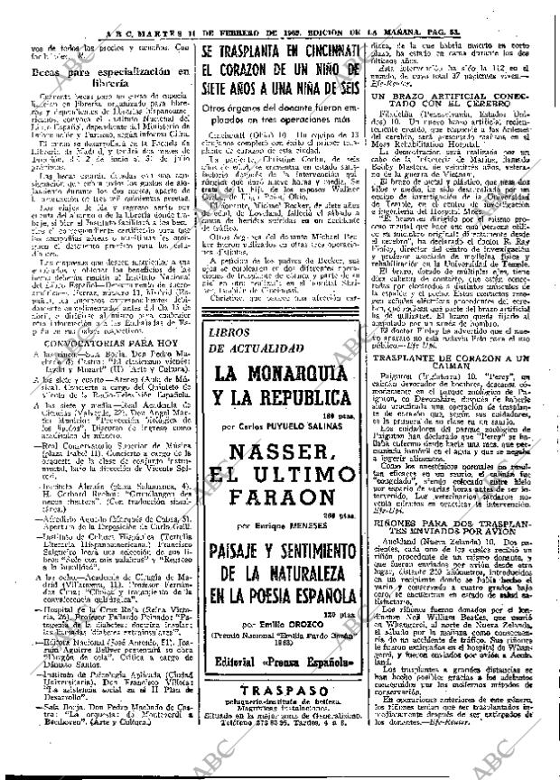 ABC MADRID 11-02-1969 página 53