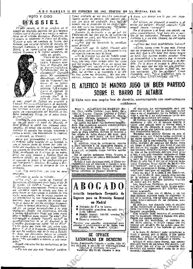 ABC MADRID 11-02-1969 página 63