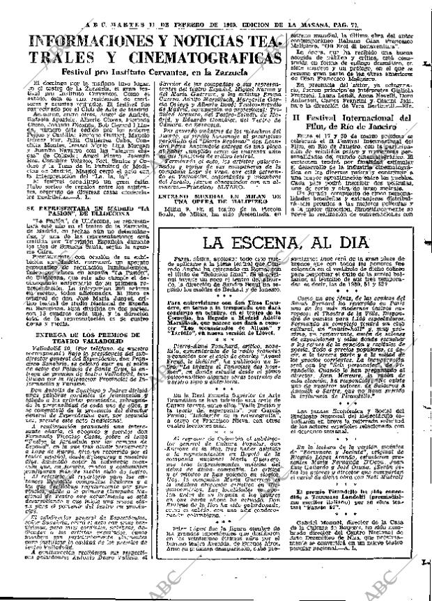 ABC MADRID 11-02-1969 página 77