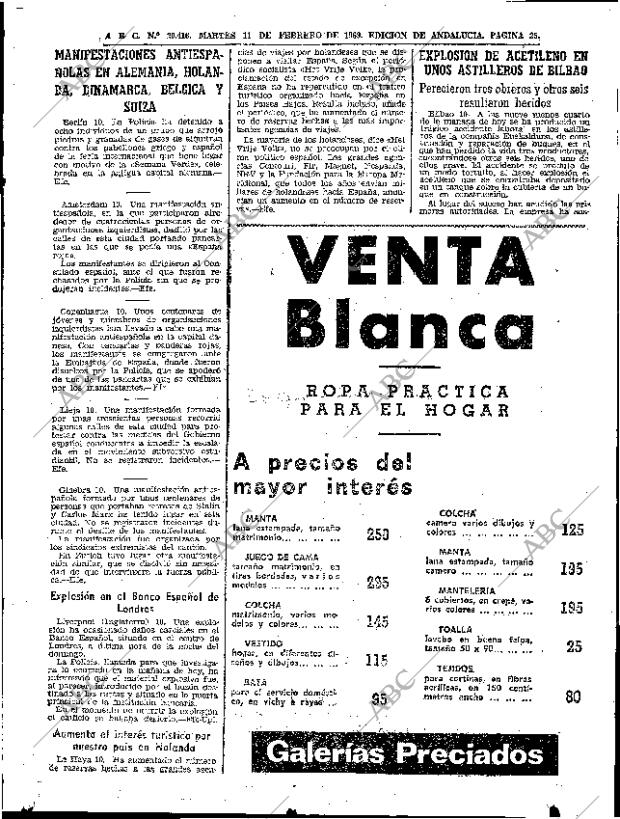 ABC SEVILLA 11-02-1969 página 25