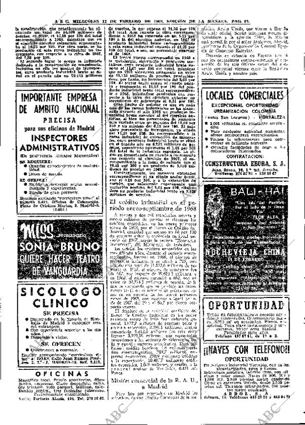 ABC MADRID 12-02-1969 página 52