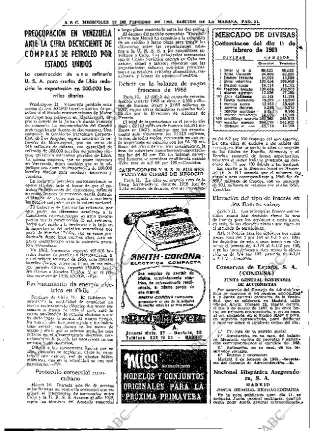 ABC MADRID 12-02-1969 página 57