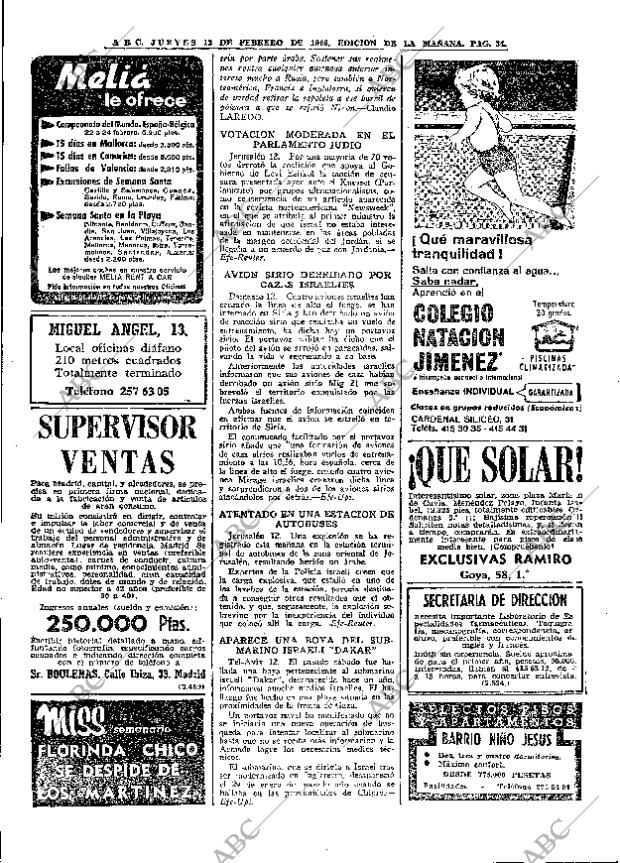 ABC MADRID 13-02-1969 página 34