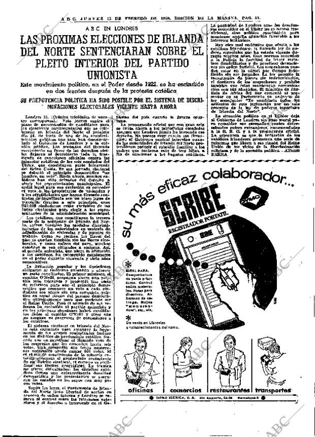 ABC MADRID 13-02-1969 página 37