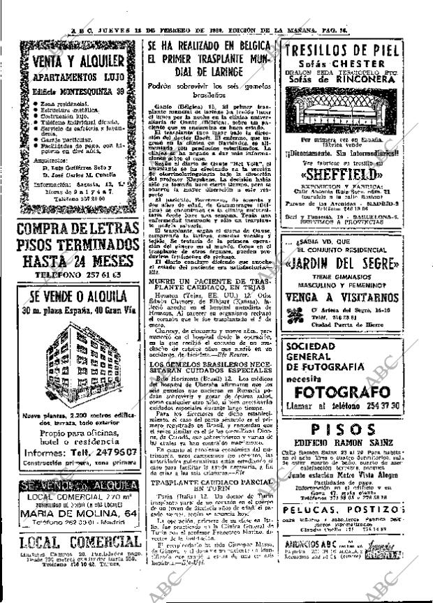 ABC MADRID 13-02-1969 página 56