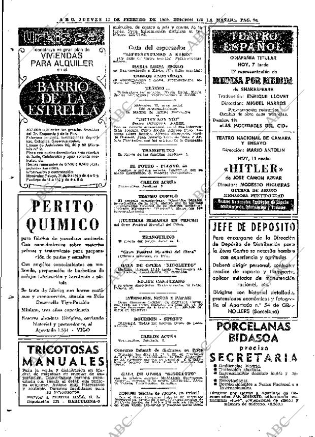 ABC MADRID 13-02-1969 página 76