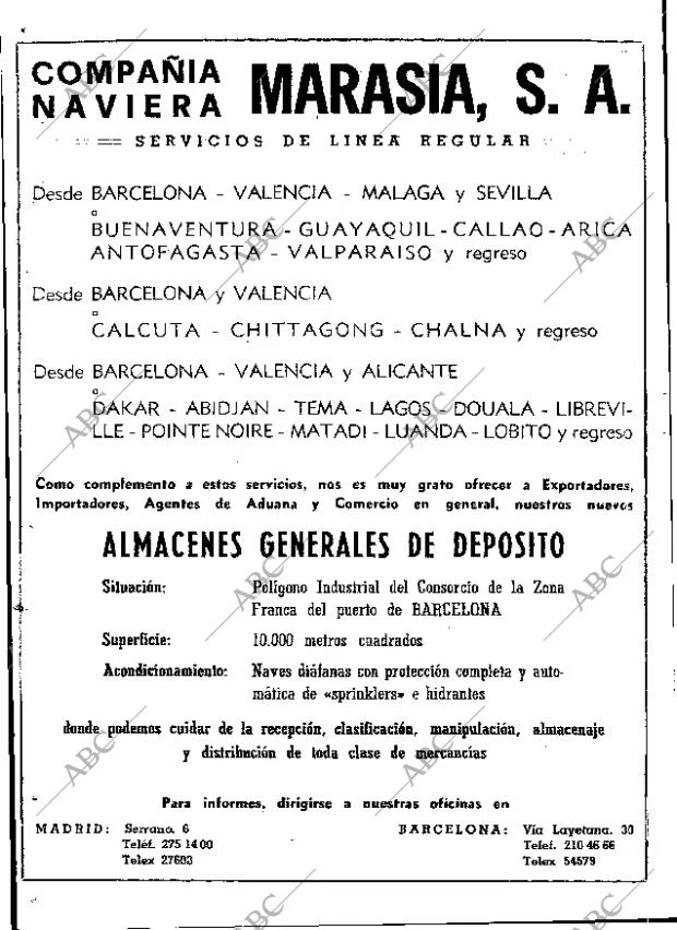 ABC MADRID 14-02-1969 página 12